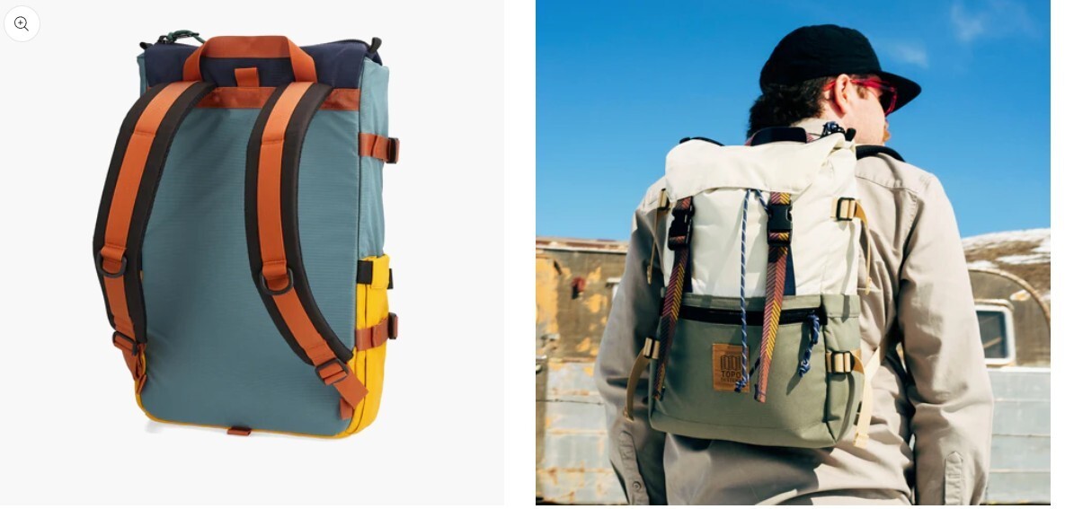 Topo Designs Rover Pack Classic  Sea Pine / Mustard